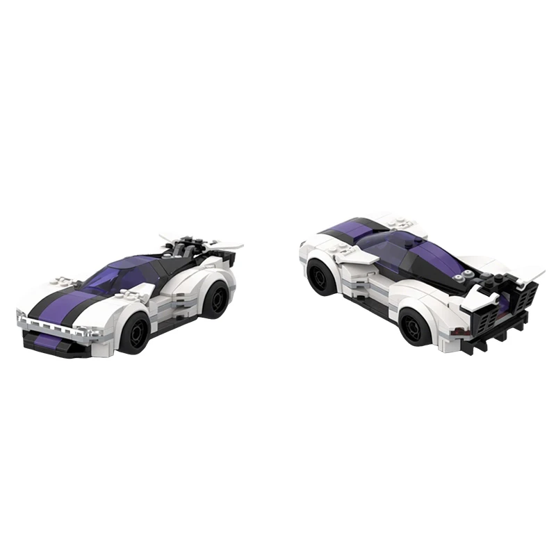 249 Pezzi Set di Costruzioni Personalizzabili Supercar da Corsa, Design Tecnologico Modulare, Semplice Kit Fai-da-Te, Regalo per le Vacanze