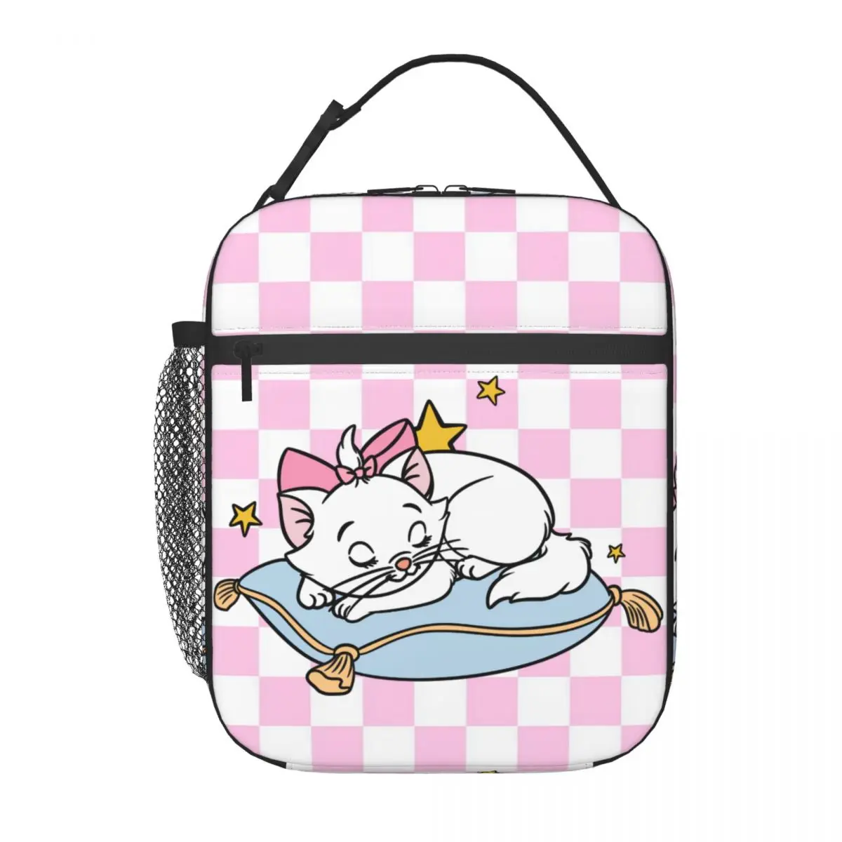 Custom Marie Sleep Insulated Lunch Bag for Work School Food Waterproof Cooler Thermal Lunch Box Women Kids