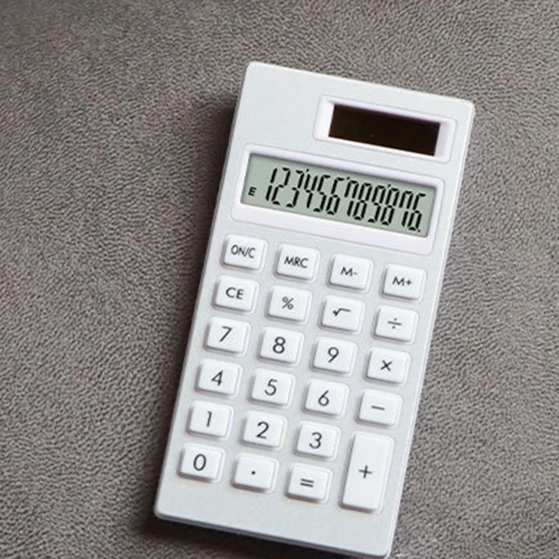 12Digits Small Calculator Quiet Operations Solar Calculator Students Calculations Creative Office Tool Quite Thin