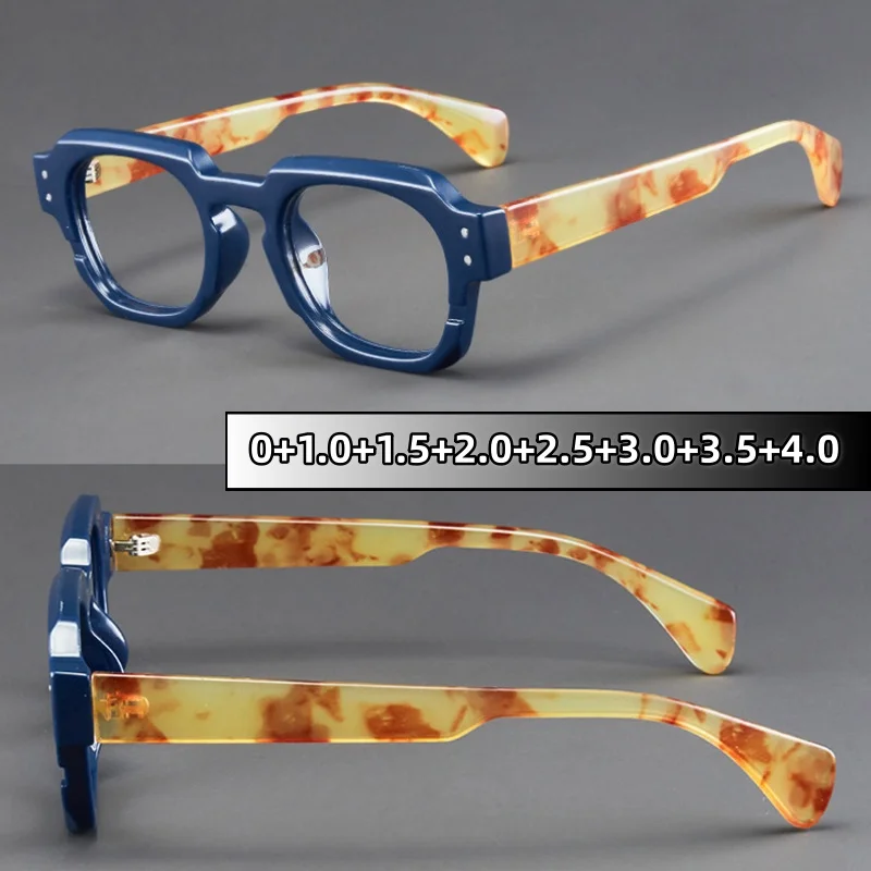

High Quality Business Square Thickened Frame Anti-blue Light Glasses Luxury High-definition Comfortable Desig Eyeglasses