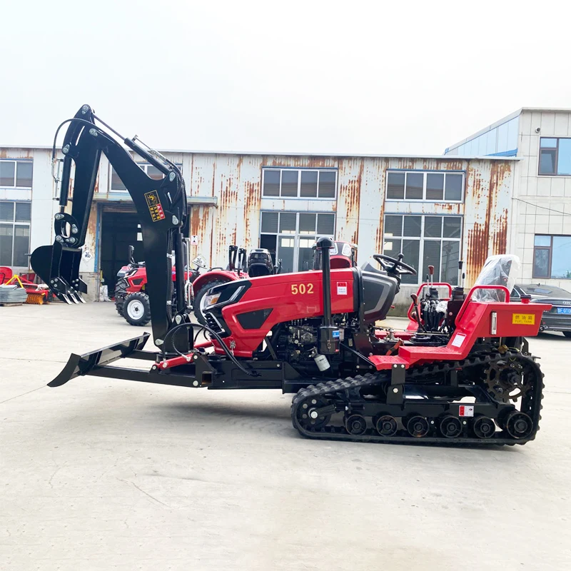 

Индивидуальный гусеничный культиватор мощностью 60 л.с., высокомощная плужная машина, гусеничный роторный культиватор, многофункциональный сельскохозяйственный трактор