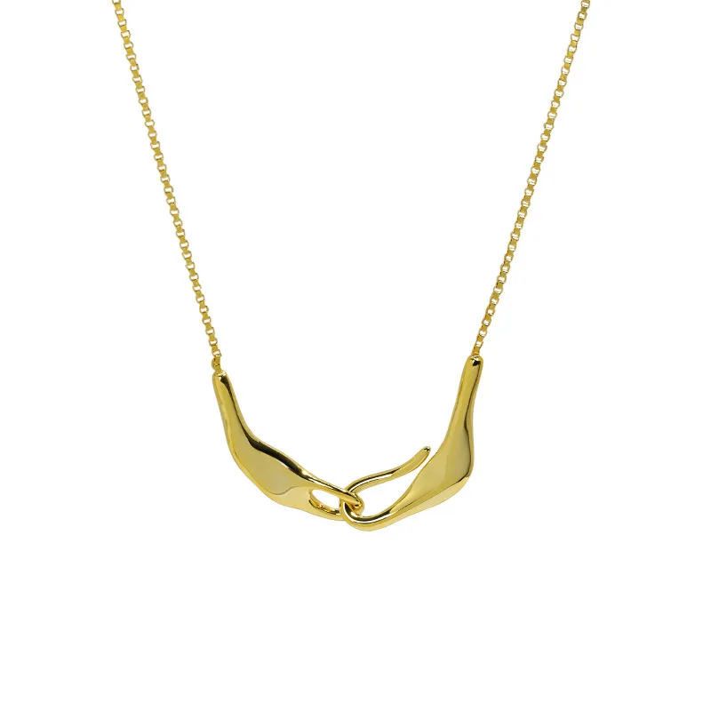 

Personalization 925 Sterling Silver Irregular Shaped Pendant Necklace for Women Minimalist Simple Pendant Necklace Gift for Girl