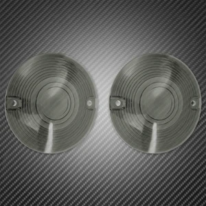 Capa de lente para luz de seta de motocicleta, fumaça/transparente/laranja/vermelha, 2 peças/4 peças para harley touring road electra glide road king softail 10 principais vendas capa banco moto vermelho - №4