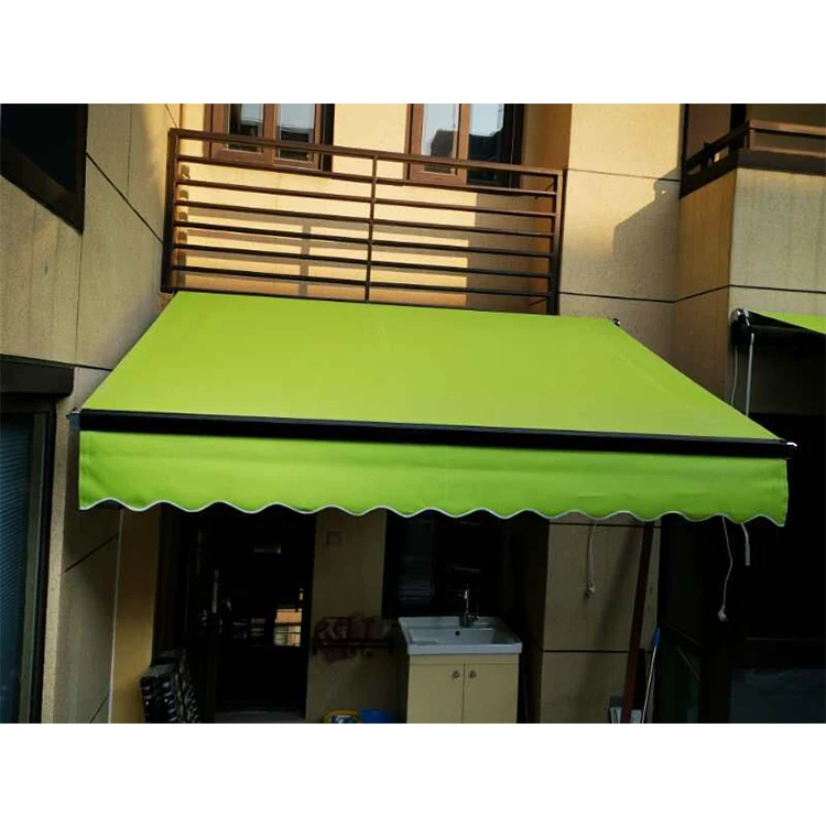 Aluminum Folding Arm Awning Motorized Retractable Sun Shade Awnings Full Cassette Motorized Awning