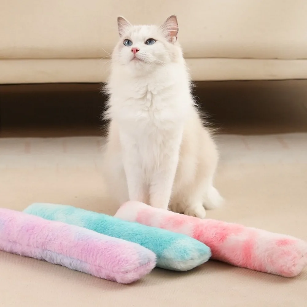 New Interactive Cat Chew Toys Soft Plush Teeth Cleaning Kitty Kick Sticks Pet Accessories Durable Catnip Toy for Indoor Playing