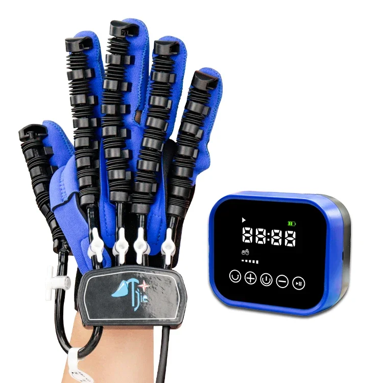 

Free shipping Electric hand rehabilitation robot gloves for hemiplegic finger rehabilitation with trainer function