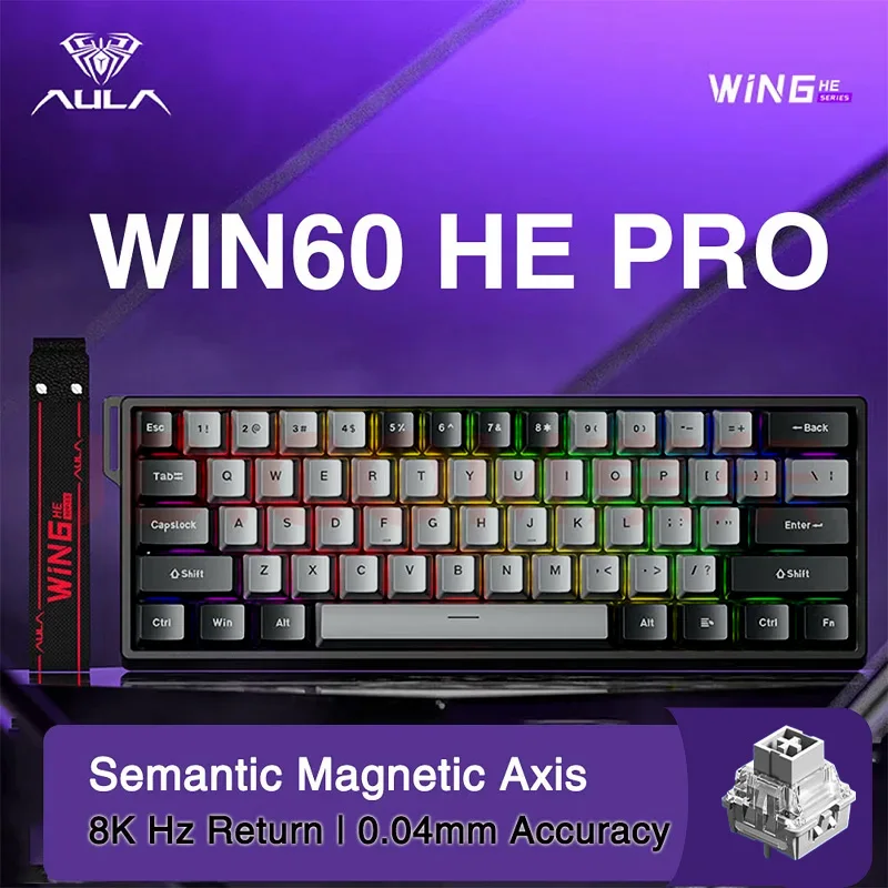 AULA Win60/68 HE PRO Magnetic Switch Mechanical Keyboard 8K RGB
