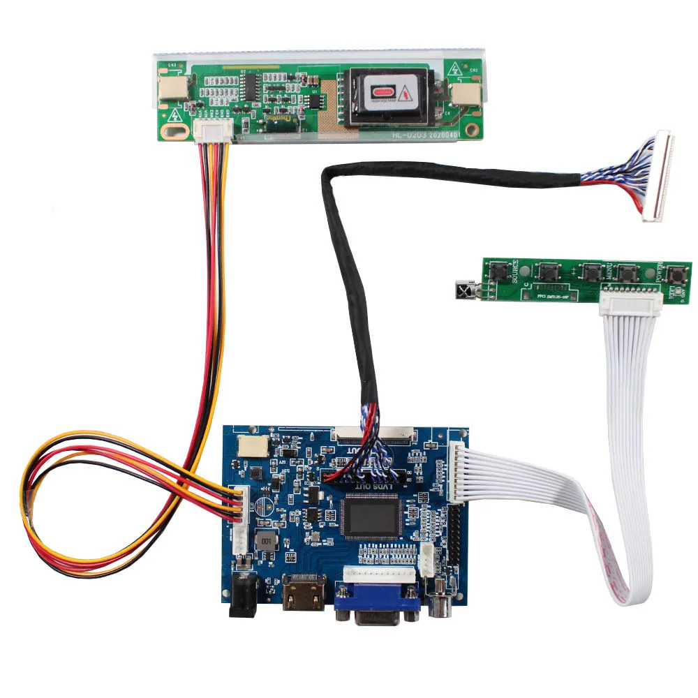 

HD-MI VGA 2AV LCD Controller Board Work For 15.4inch 1280x800 TX39D30VC1GAA LCD Screen