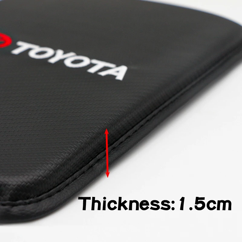 صندوق مسند ذراع السيارة الغطاء الواقي وسادة مقاومة للماء الملحقات الداخلية لتويوتا بريوس هايلكس لاند كروزر برادو فيوس هايلاندر #2