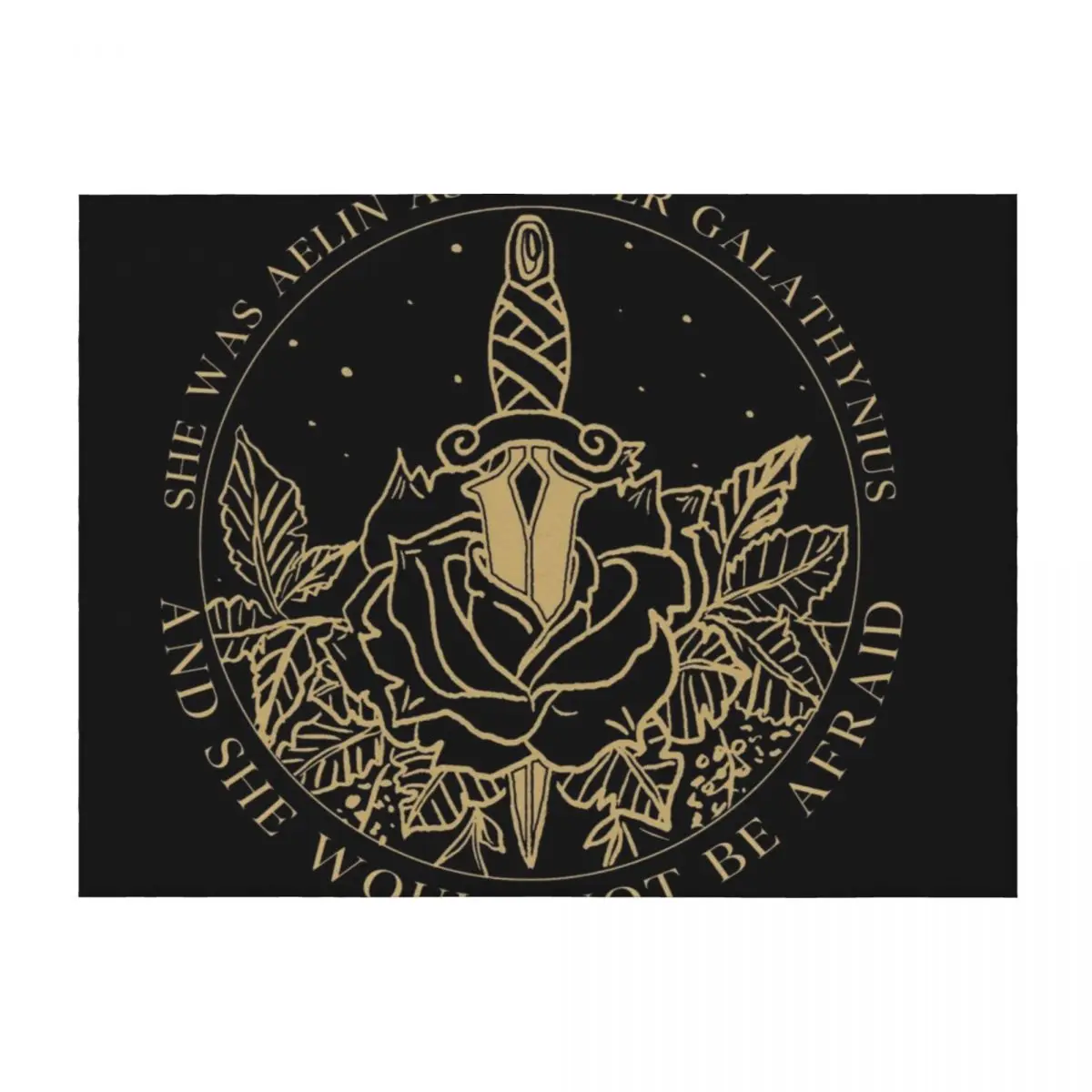 

Aelin Galathynius - Throne of Glass Quote Throw Blanket Camping christmas gifts Softest Blankets