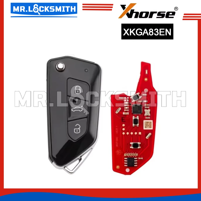 XHORSE XKGA83EN Second Generation All Black Buttons GAO8 Style Universal Wired Remote