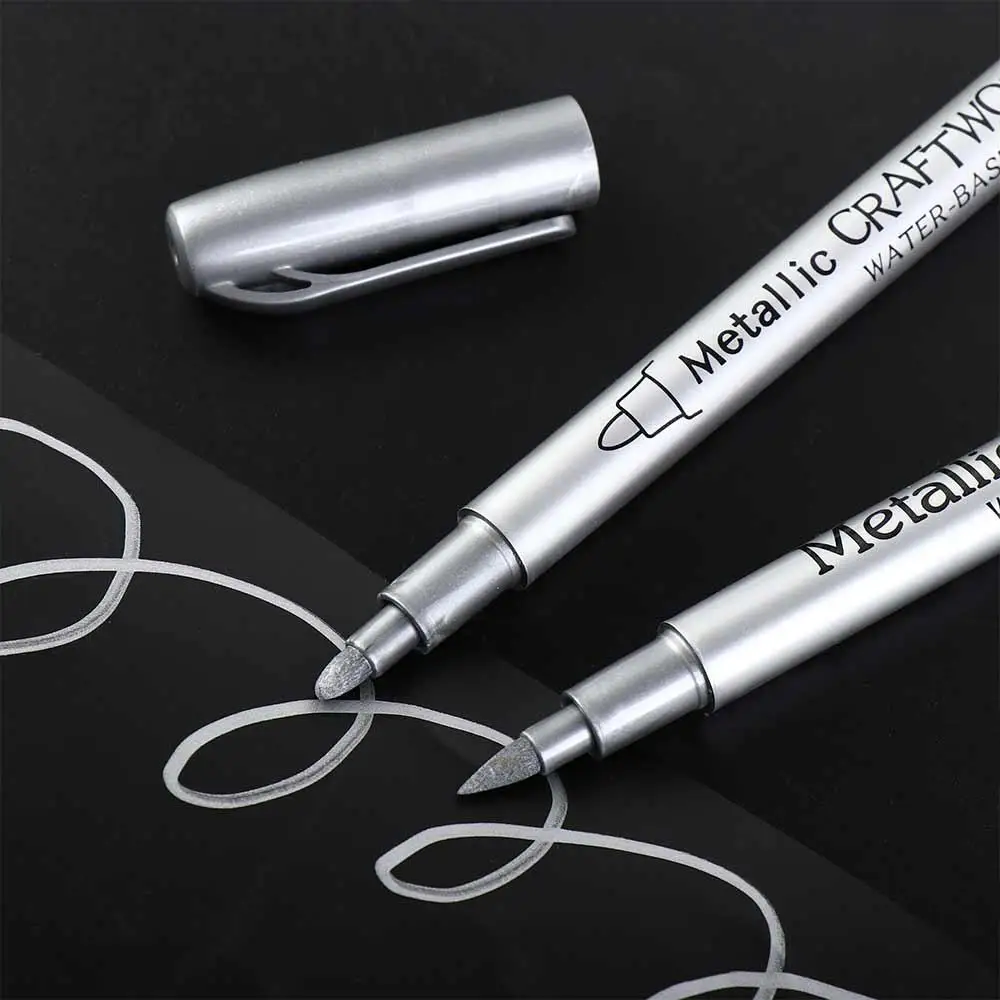 Ink Is Shiny Metallic Marker Pens Not Fade Long-lasting Paint Marker Pens Permanent Reusable Resin Mold Pen Children Gift