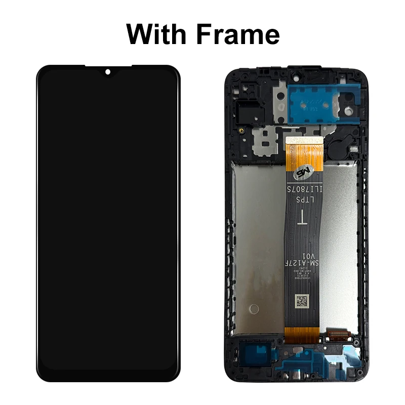 OLED For Samsung A12 Nacho LCD Display Touch Screen Digitizer Assembly For Samsung A127 A127F A127M A127U LCD With Frame image 3