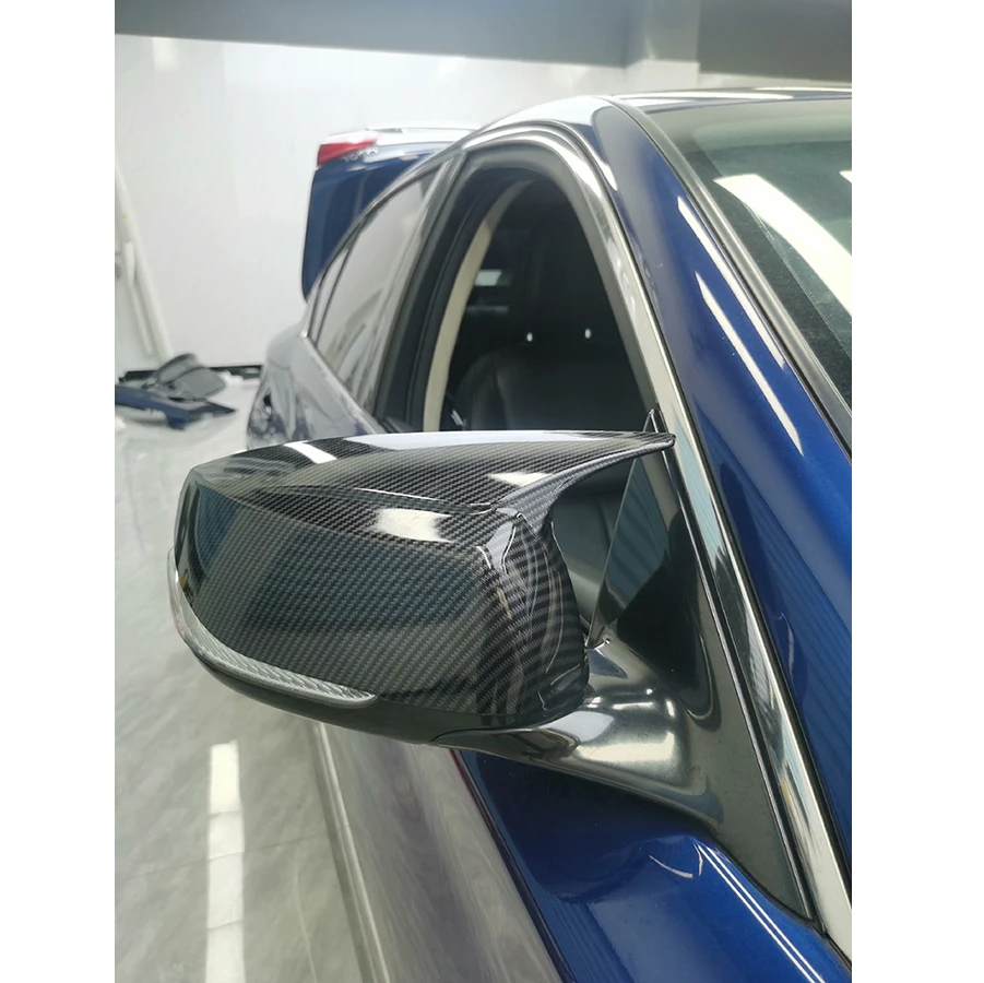 Mirror Covers ABS Plastic for Infiniti Q50 Q50L Q60 14-21 Replace Rear Side Rearview Mirror Covers Rearview Caps Case Shell
