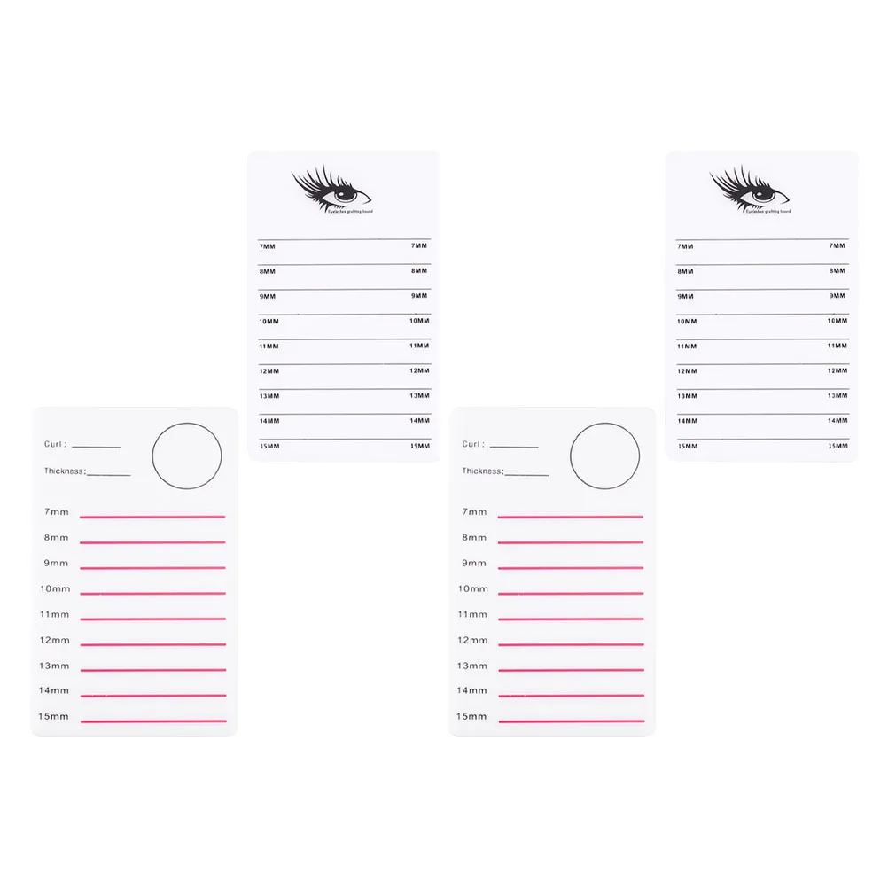 4 قطعة رمش البليت قابلة لإعادة الاستخدام لاش تمديد حامل لصالون المنزل استخدام دائم الاكريليك عرض مجلس واضح مرقمة صينية #1