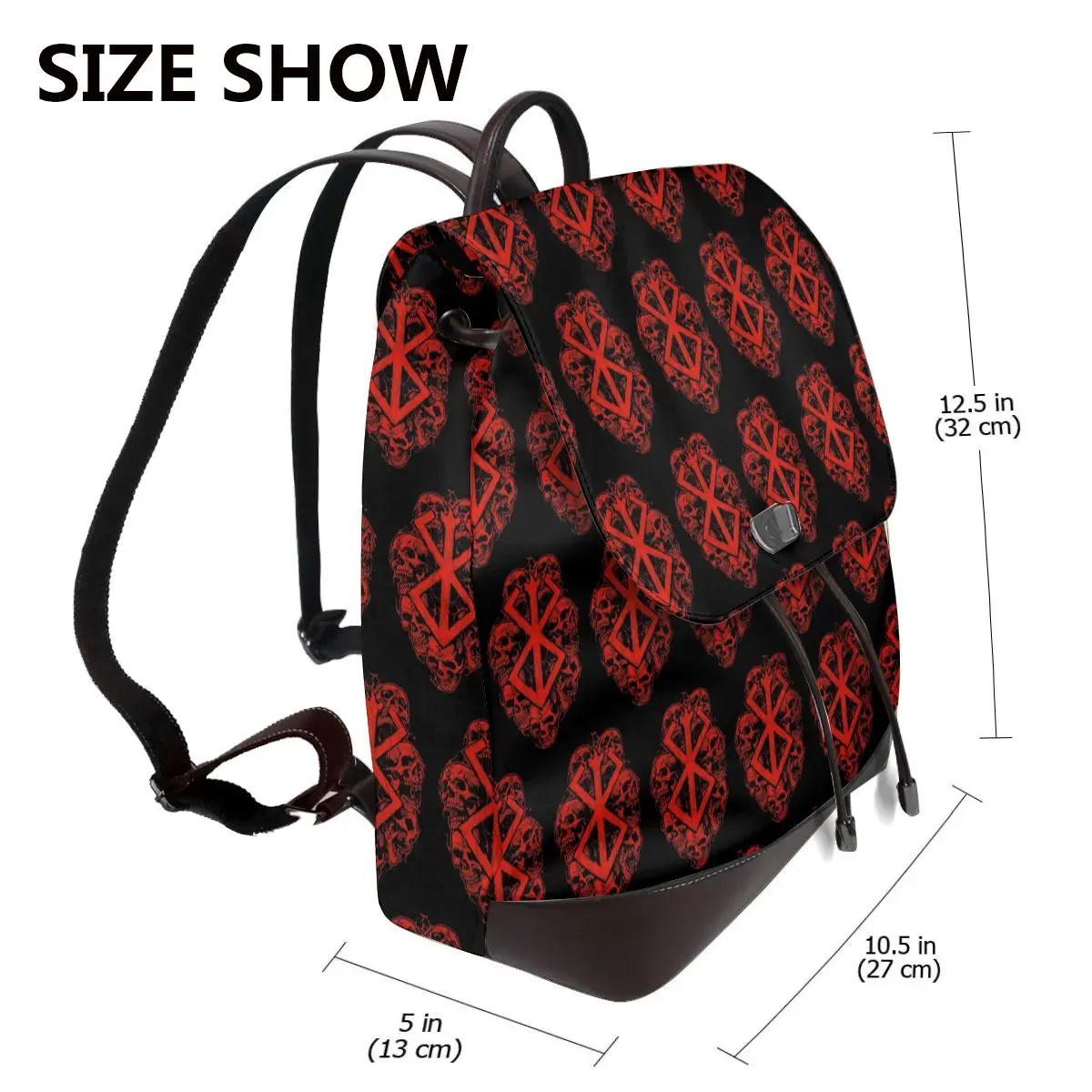 Berserk Sacrifice Mark Demon Sword And Magic Bookbag School Student Bags Hiking Travel Daypack for Women Fashion Derma Backpack