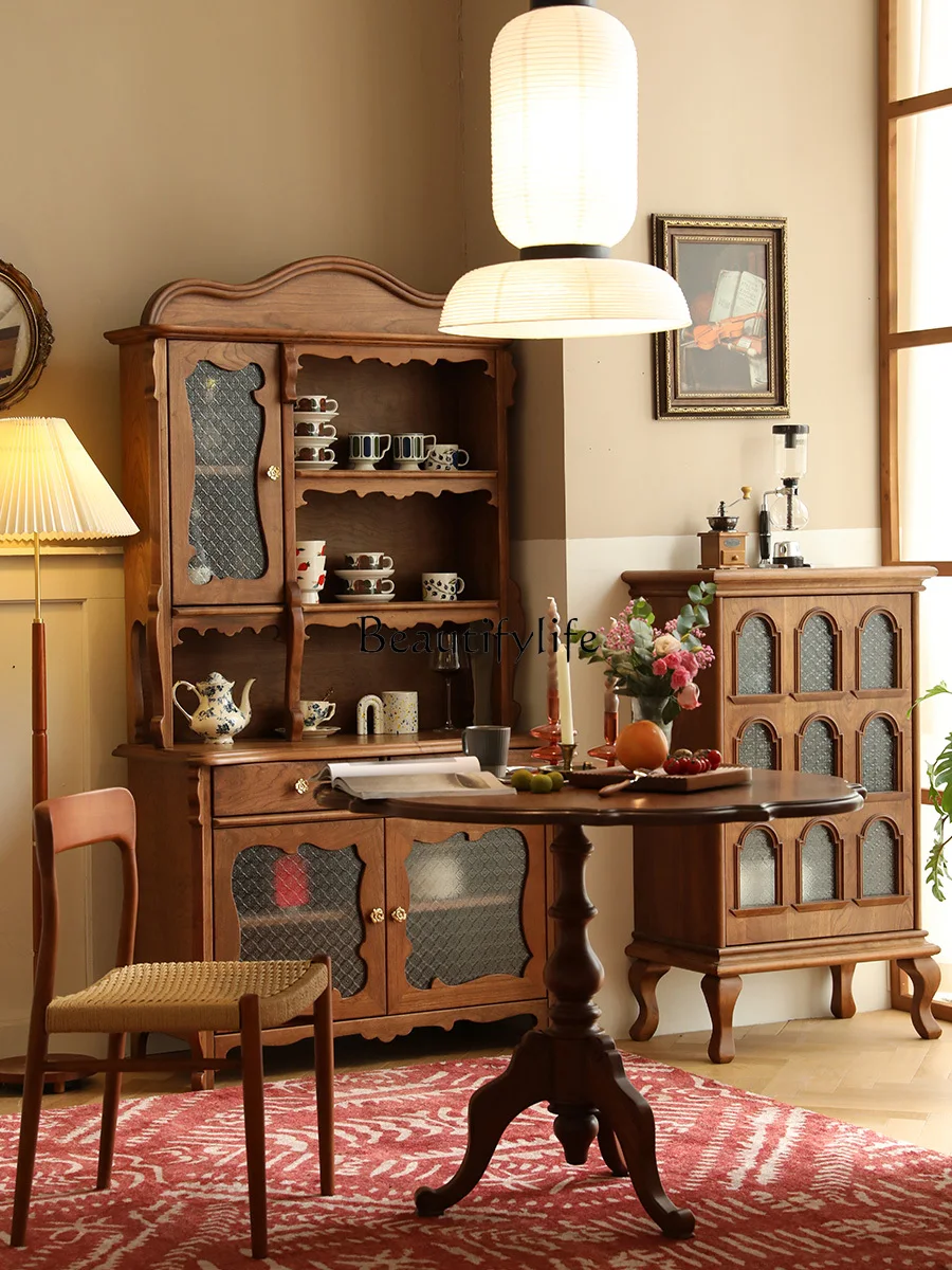 

Simple Retro Cherrywood Sideboard Dining Room Kitchen Storage Cabinet Tea Cabinet