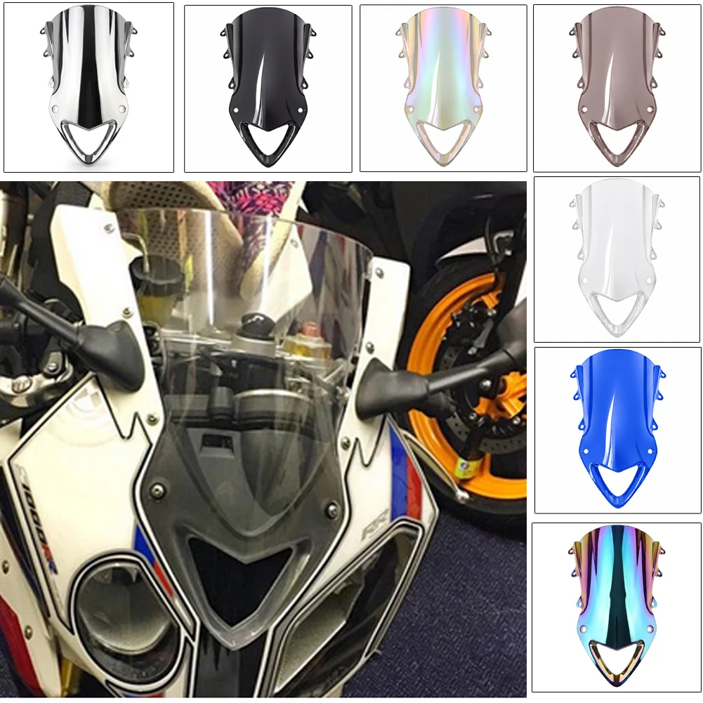 Motorrad Double Bubble Windschutzscheibe Deflektor Schutz Windschutz Für BMW S1000RR S1000 RR S1000RR 2009-2011 2012 2013 2014