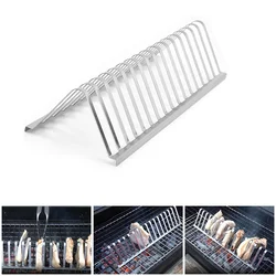 YOMDID Barbecue Grill Stainless Steel Beef Mutton Chop Fish Barbecue Rack Portable For Outdoor Barbecue Picnic BBQ Accessories