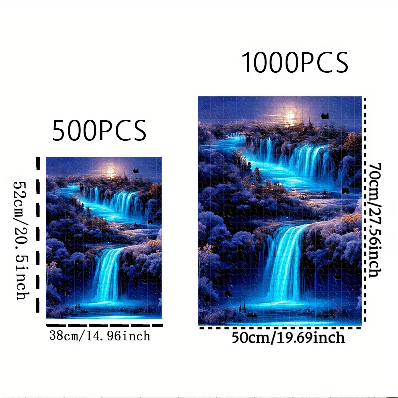 ปริศนาสำหรับผู้ใหญ่ 500 ชิ้น/1,000 ชิ้น - เกมครอบครัวแบบอินเทอร์แอคทีฟ, เสริมสร้างความสัมพันธ์กับเพื่อนร่วมห้อง - ฝึกสมอง, ของตกแต่งบ้าน DIY, ของเล่นเสริมพัฒนาการสำหรับผู้ใหญ่