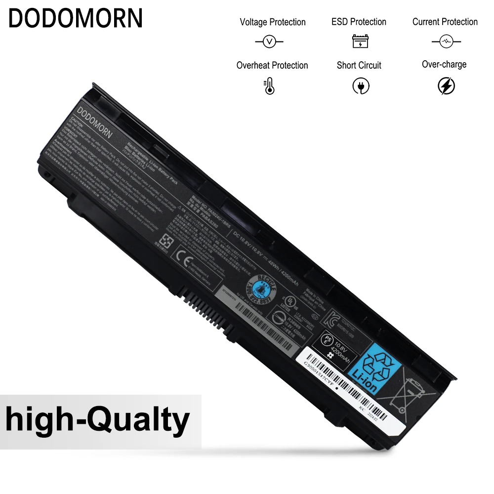 Imagem -03 - Dodomorn Pabas260 Bateria do Portátil para Toshiba C800 C805 C845 C855 C850 C870 C875 L800 L805 L830 L835 L845 L850 L855 Série 48wh