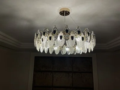 LED Postmodern Colorized Peacock Gold Designer