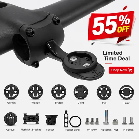 CNC Aluminum Bike Computer Mount for SL7 Stem SL8 Cockpit Garmin Wahoo Bryton Camera Light Bracket
