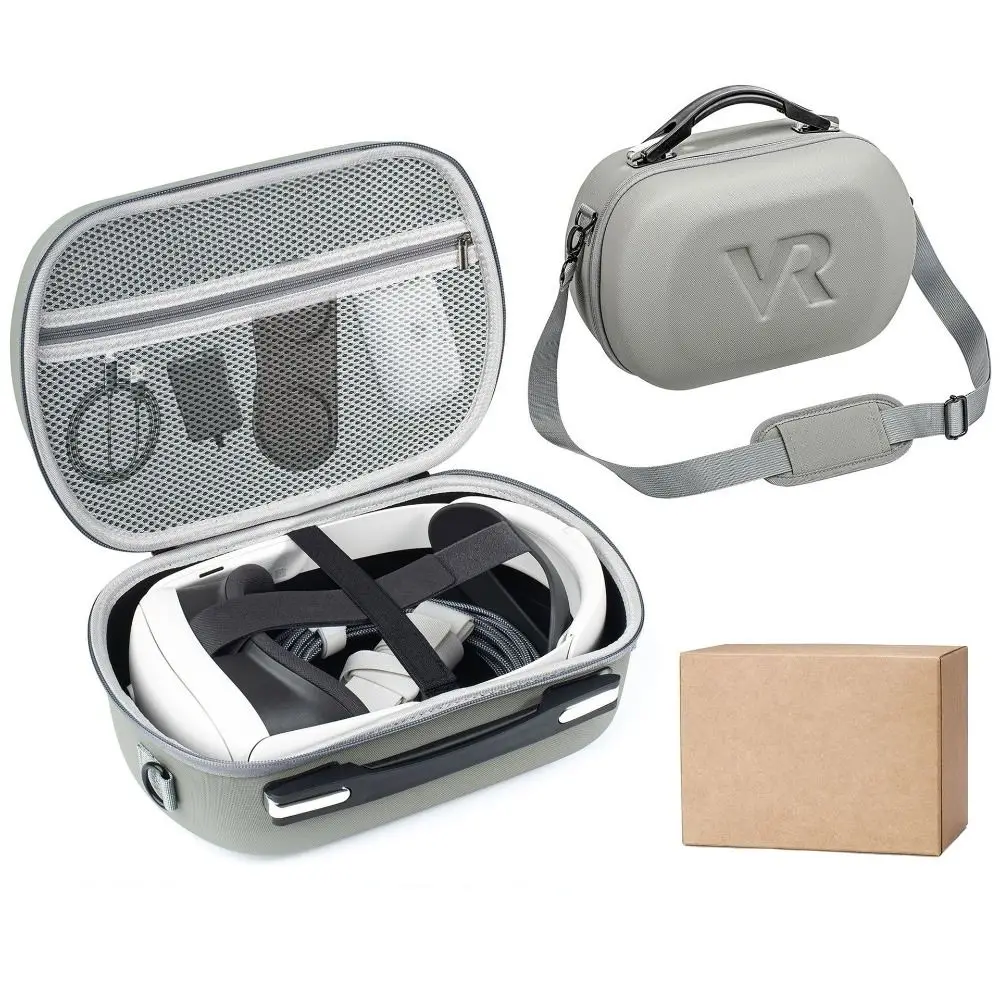 

Shockproof VR Headset Storage Bag EVA Portable Protective Cover Large Capacity for Meta Quest 3S/HTC VIVE Focus Vision