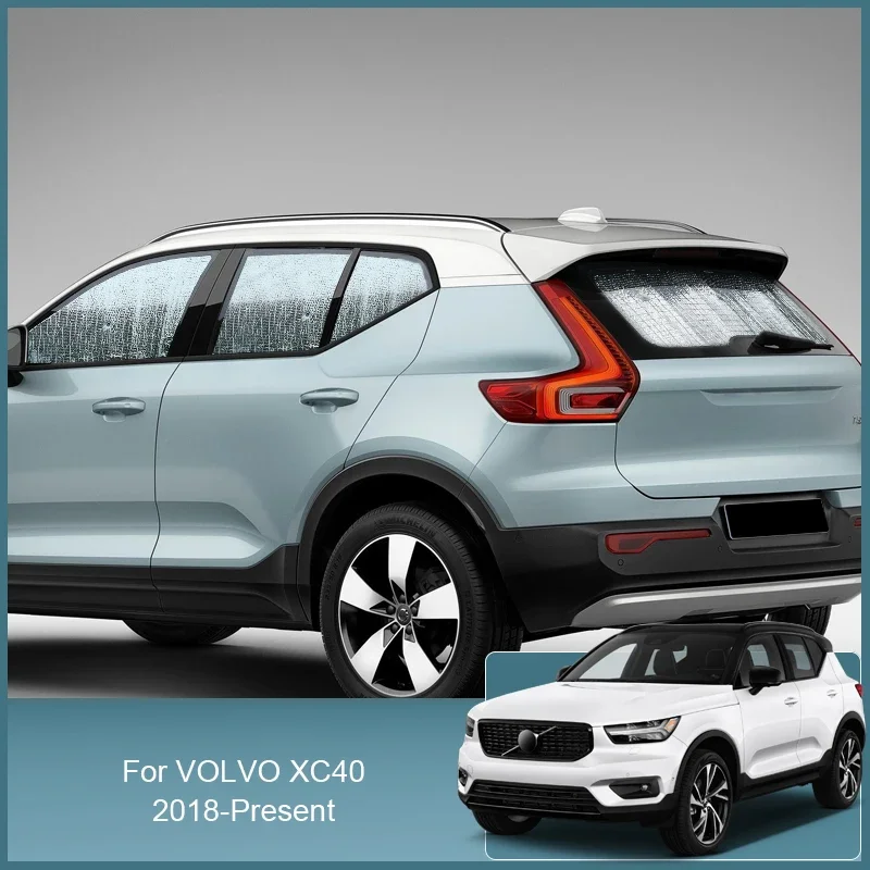 

Car Front Windshield Sunshades UV Protection Side Window Curtain Sun Shade Visor Internal Accessories For Volvo XC40 2018-2025