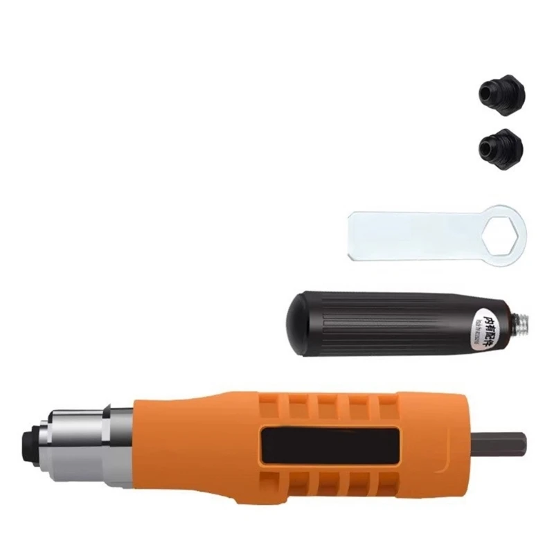 Rivet Guns Adapter Electric Rivet Guns Head Set Cordless Riveting Guns Drill Tool High Hardness Riveter Drill Dropship