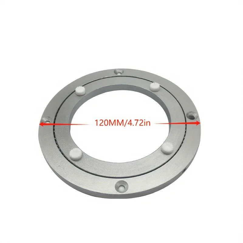 Heavy‑Duty Aluminum Lazy‑Susan Swivel Bearing Turntable Base For Wood Glass Marble Sintered Stone Round Dining Table