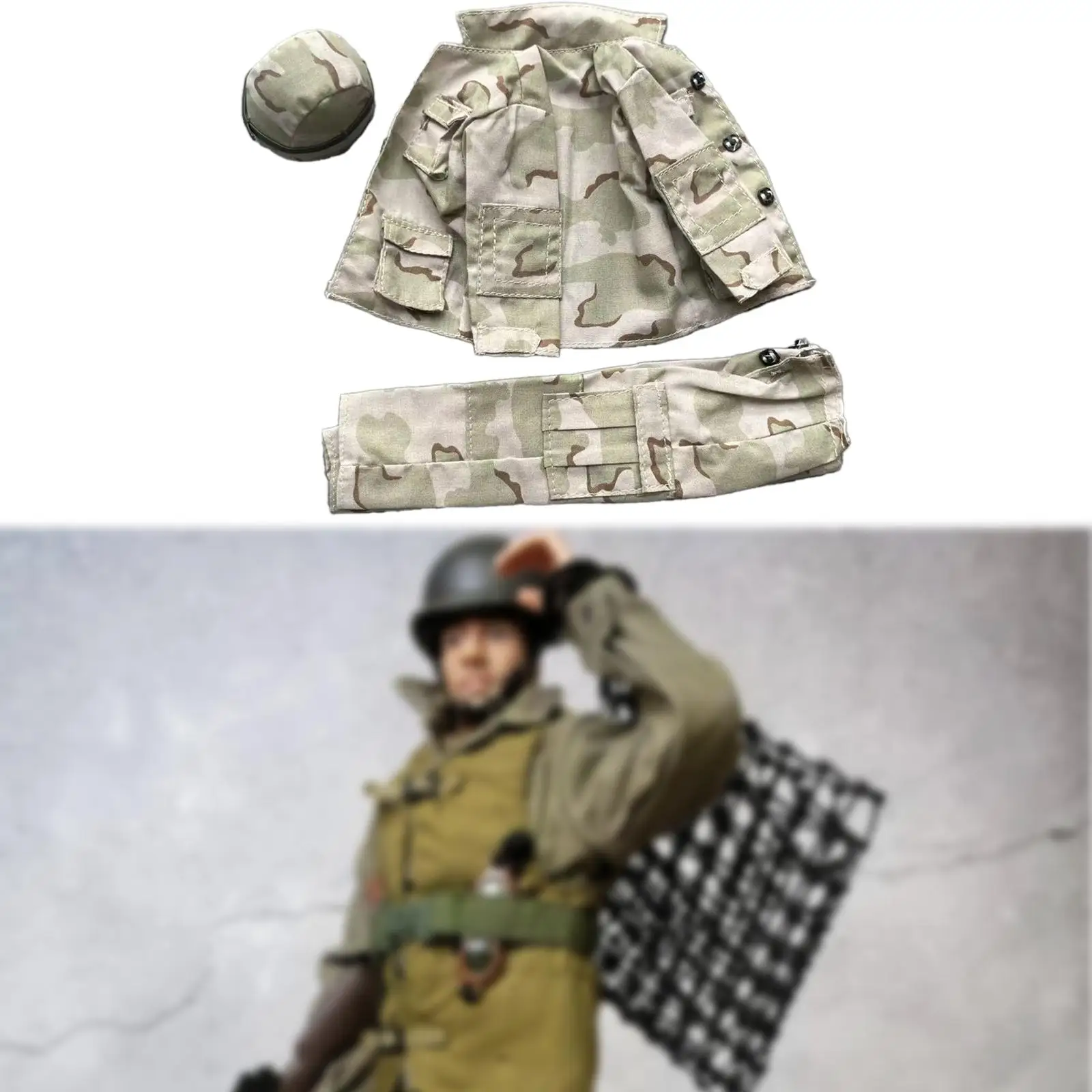 Casaco superior com calças, uniforme, escala 1/6, casual, realista, elegante, retrô com chapéu, vestido para figuras de 12 polegadas, acessórios corporais