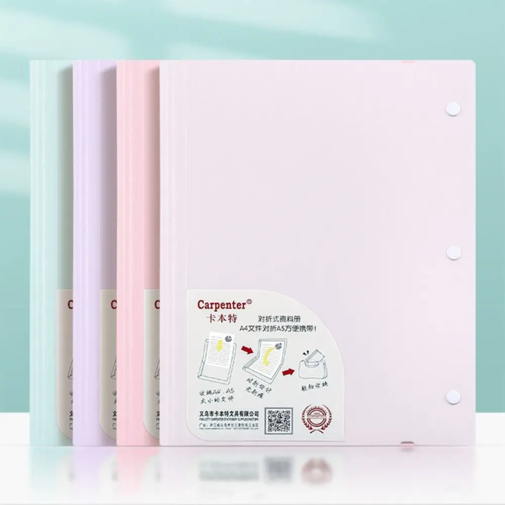 A5 To A4 File Folder With Insert Pages Multi-layer Exam Paper Storage Clip Foldable Waterproof File Contract Folder