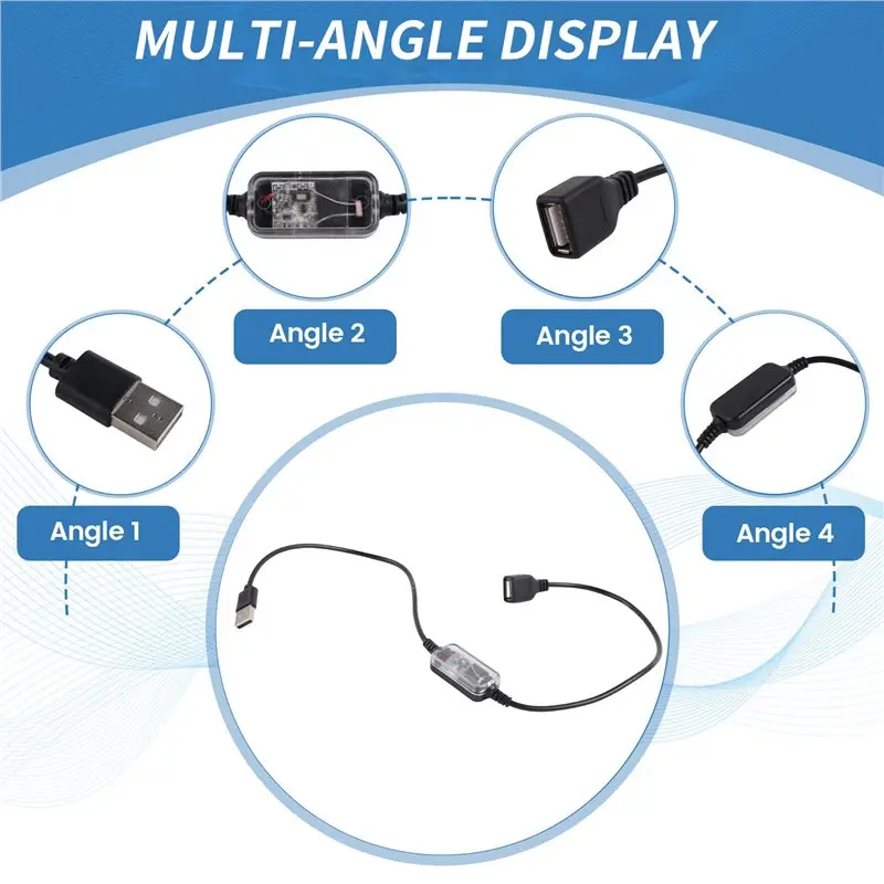 B04B-Light Sensor Cable Light Sensor DC 5V 12V USB Wire Smart Light Control Sensor USB Cable Night