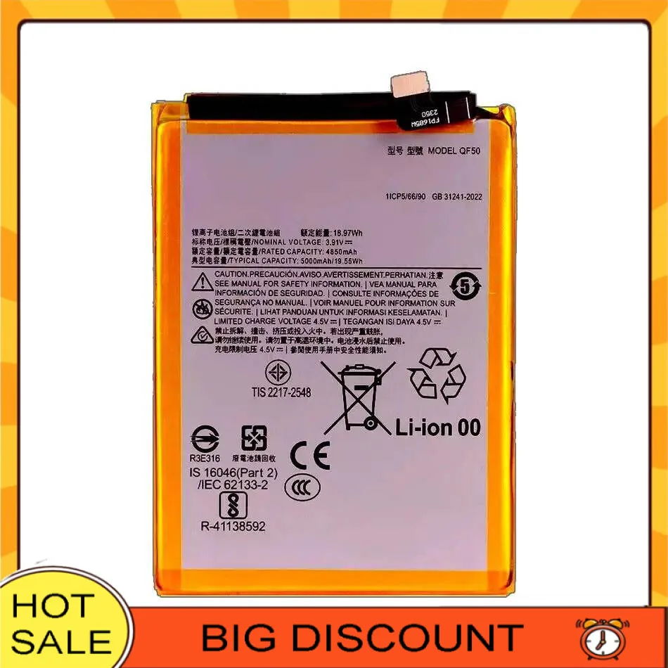 

For Motorola Moto G34 XT2363-4 Mobile Phone Battery 5000Mah QF50 Durable Environmentally Friendly