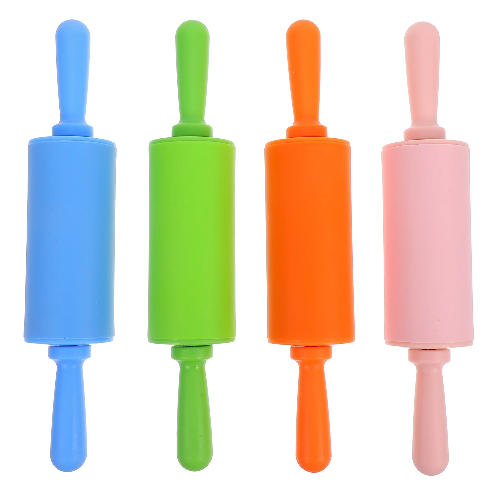 

4Pcs Multicolor Plasticine Rolling Pins DIY Tool Essential for Kids Craft Creative Plastic Clay Rolling Pins