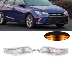 For Toyota Camry 2015 2016 2017 Car White LED Daytime Running Fog Lamps Turn Signal Light Front Bumper Fog Lamp 8152006050