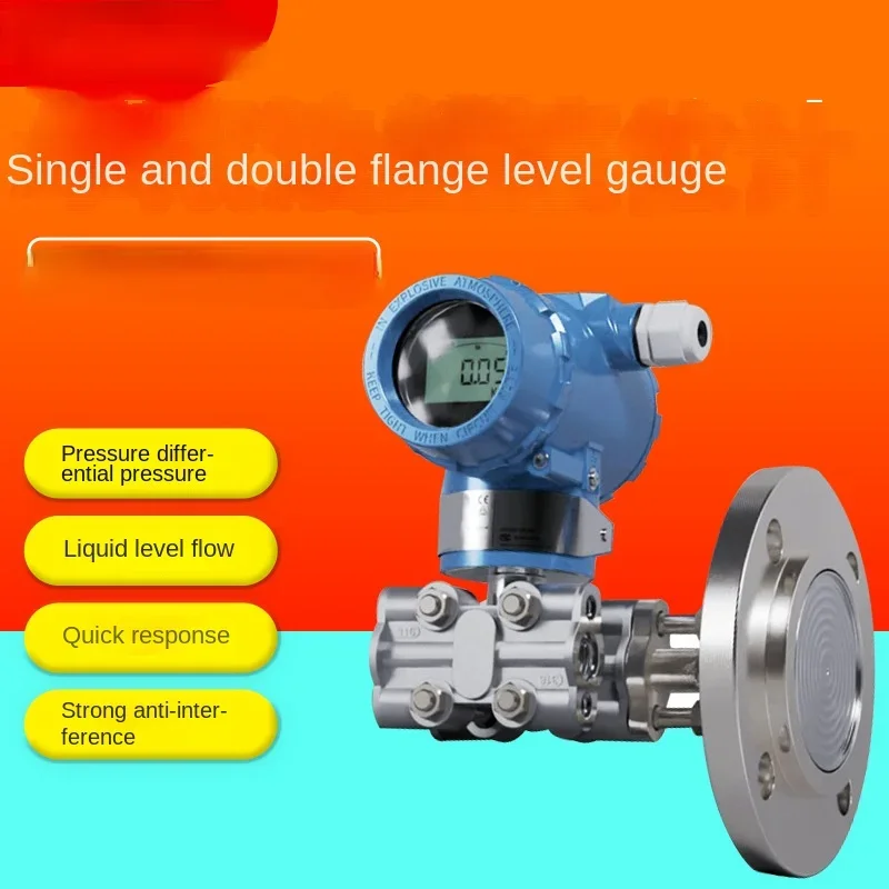 Precision Display Pressure Transmitter Capacitance-Type Sensor Single Flange Double Flange Liquidometer