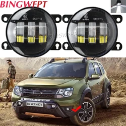 For Dacia Logan Sandero Duster 2004-2015 For Renault Koleos Megane LED Fog Lights H11 Fog Lights Assembly 2PCS Fog Light Lamp
