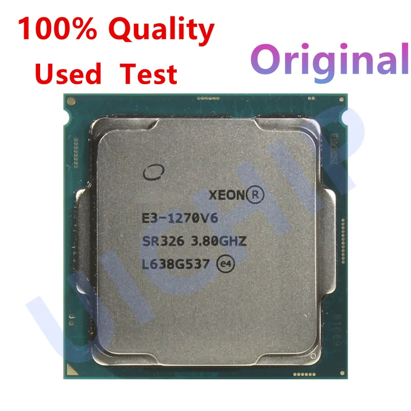 100% Original Xeon E3-1270 V6 E3-1270V6 E3 1270V6 SR326 3.8GHz 4-Cores 8-Threads 8MB 72W LGA1151