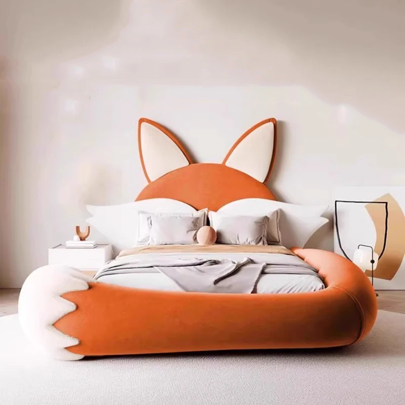 Cama De suelo para niños, marco De tamaño King, diseño De plataforma De princesa seguro, cómoda cama barata, Camas suaves De Casal, muebles De exterior