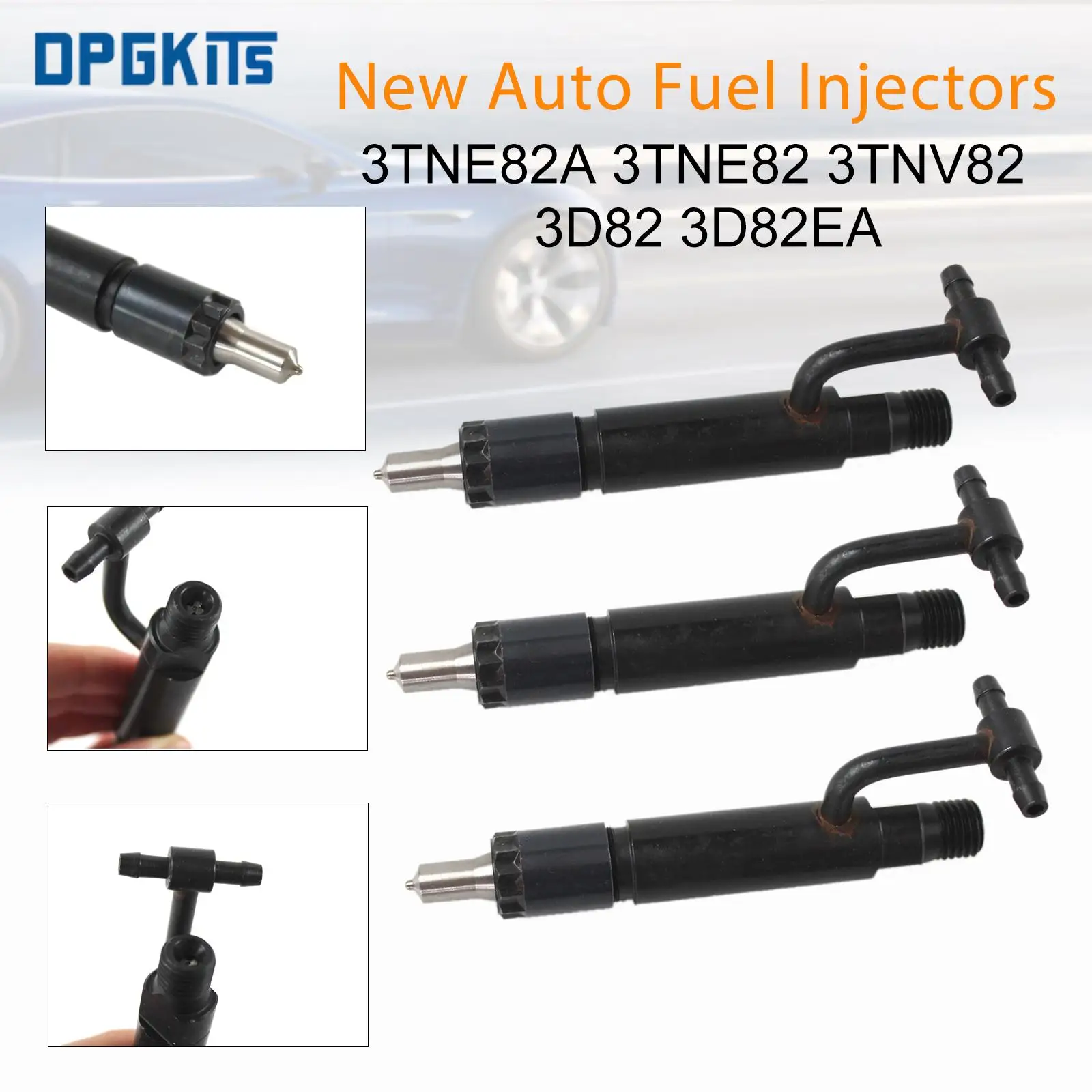 

3PCS New Auto Fuel Injectors For Yanmar 3TNE82A 3TNE82 3TNV82 3D82 3D82EA Engine Repair Car Part