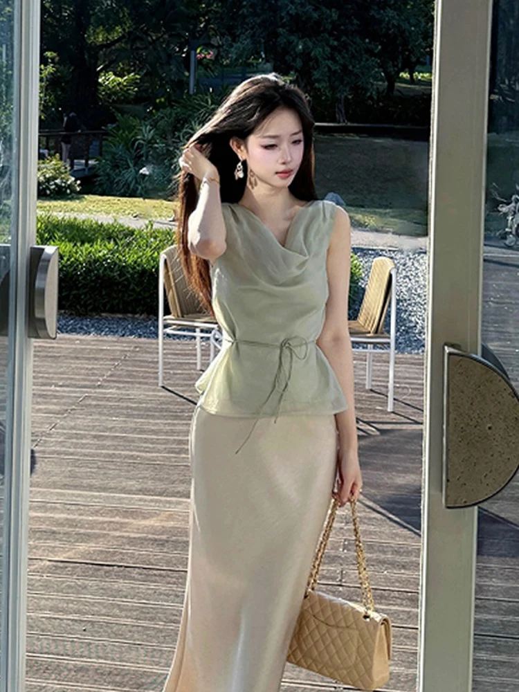 

Новый летний нежный женский шифоновый галстук-бабочка свободного покроя с пышным воротником или длина, универсальный топ