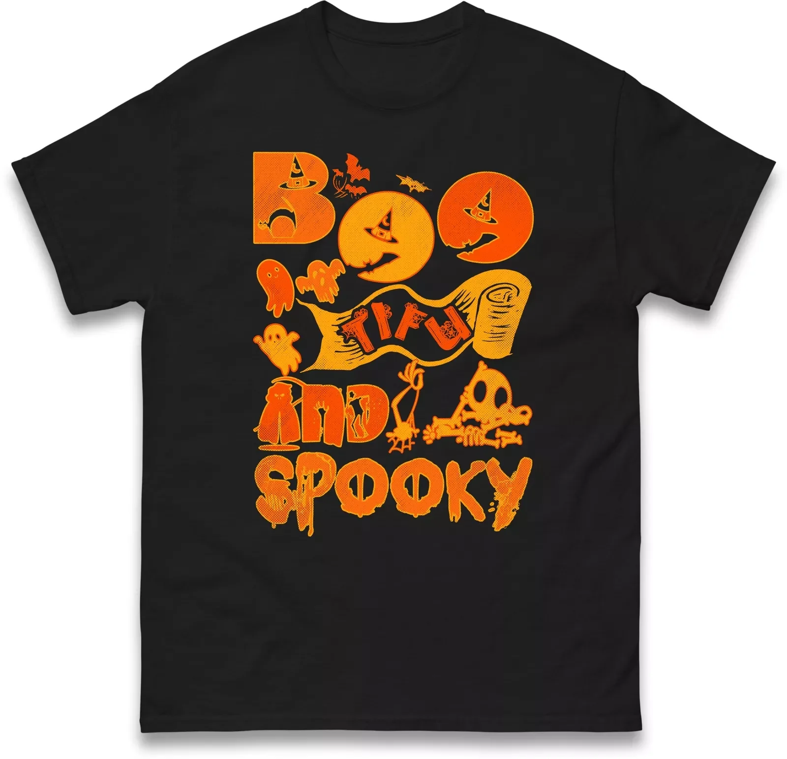 Boo Tifu and Spooky Halloween Horror T-shirt, Halloween Night Party