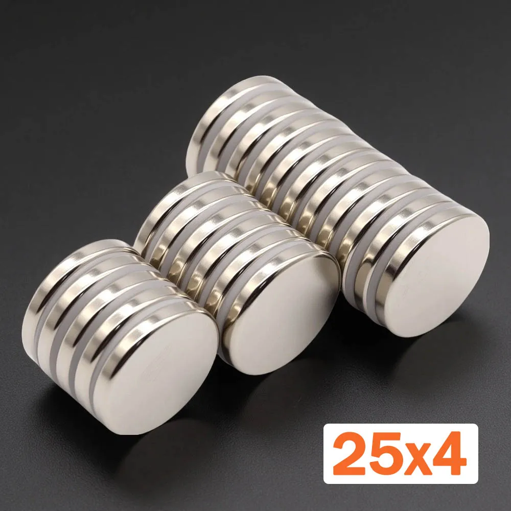 

25x4mm Super Strong Magnet N35 Round Magnetic NdFeB Neodymium Magnet Powerful Disc imanes Refrigerator Magnets ﻿