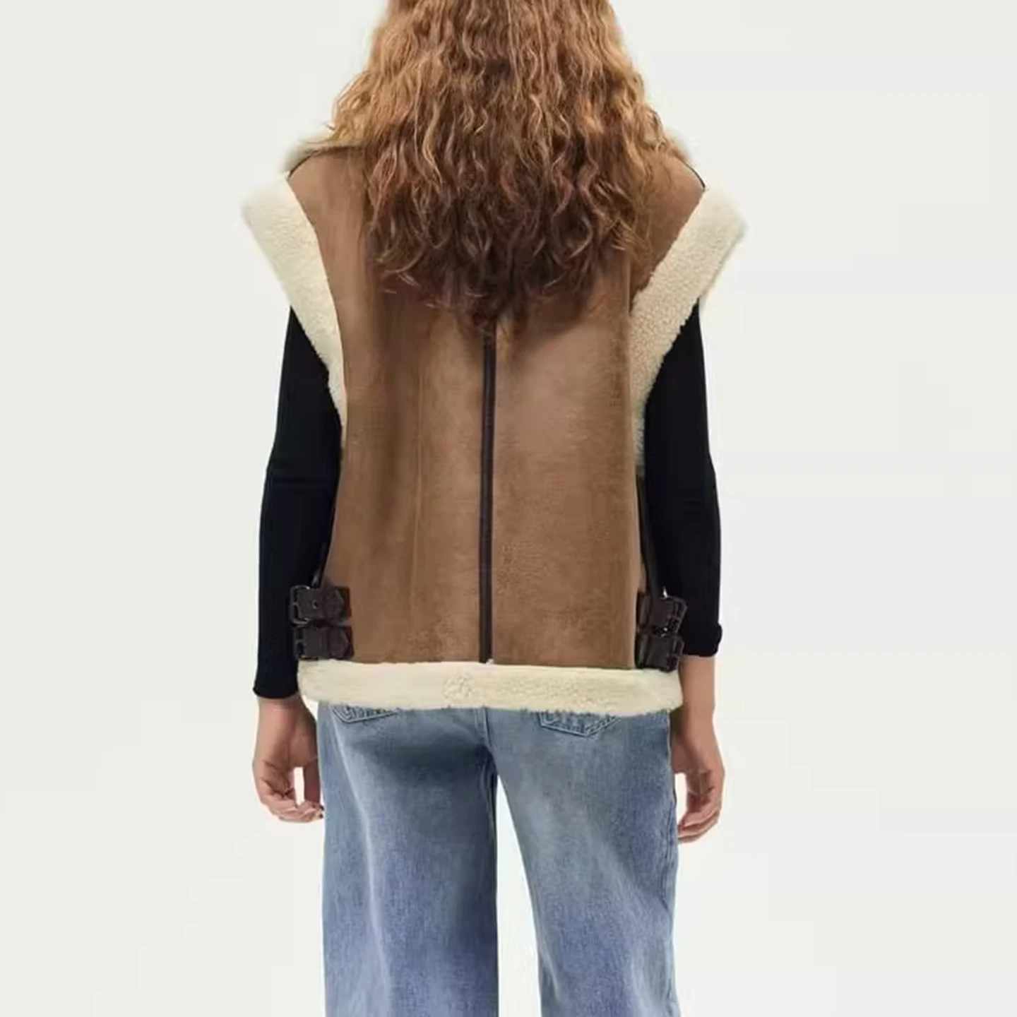 

Новое поступление осени 202, женский модный простой жилет Fce для поездок на работу, с застежкой-молнией, цветной воротник