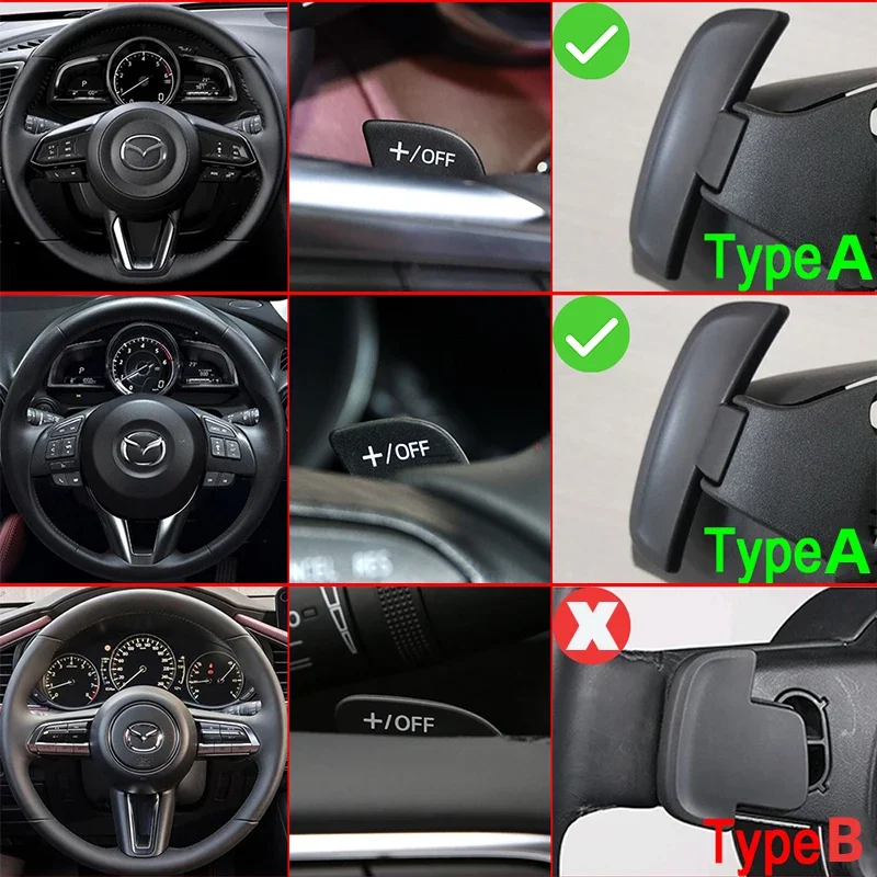 สําหรับ Mazda พวงมาลัย Paddle Shift Extension สําหรับ Mazda 2 3 6 CX-3 CX-4 CX-5 CX-9 MX-5 Mazda อุปกรณ์เสริม