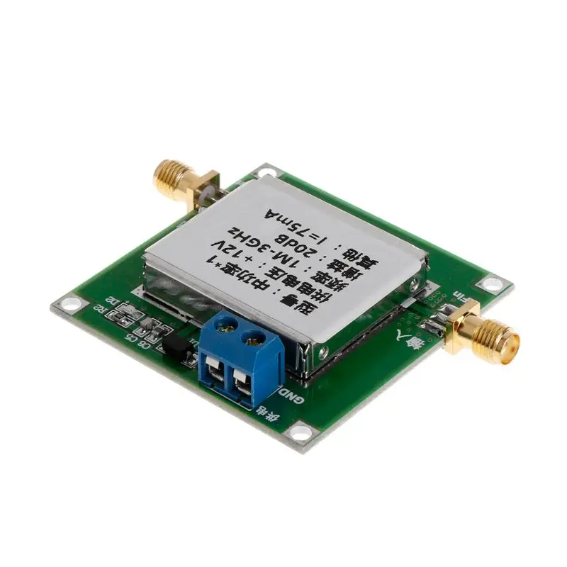 Broadband Amplifier Module Low Noise LNA RF Broadband Amplifier Module Signal Strengthen 1-3000MHz 2.4GHz 20dB HF VHF