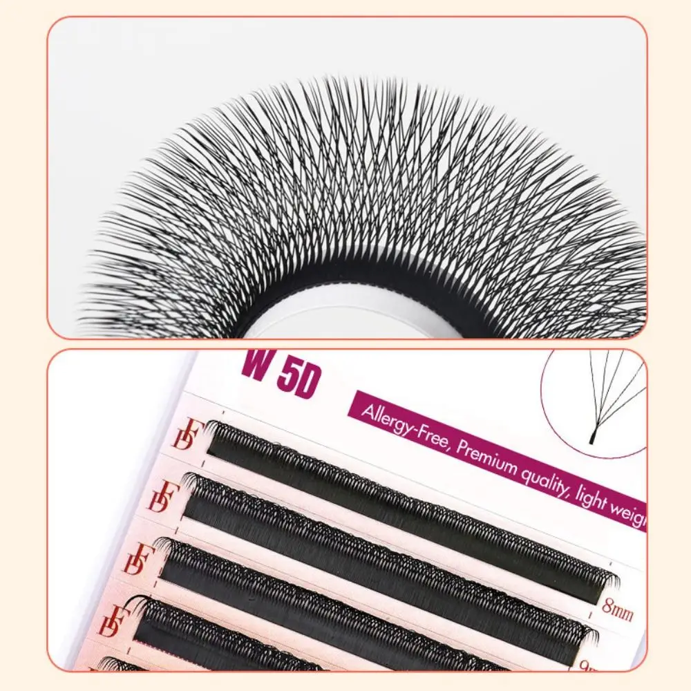 Natürliche C-Locken-Wimpernverlängerungen, 5D W-förmig, 0,07 mm, falsche Wimpern, Augen-Make-up, Schönheit, Nerz, einzelne Wimpern für Frauen