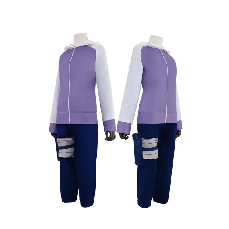 2025 novo anime hyuga hinata cosplay trajes festa de halloween geração roxo jaqueta calças roupa com peruca ★ ☆ ★